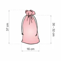 Pochette métallique 16 x 37 cm - or Saint Valentin