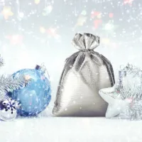 Pochette métallique 8 x 10 cm - argenté Petits sachets 8x10 cm