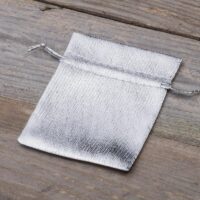 Pochette métallique 8 x 10 cm - argenté Sacs d'occasion