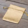 Pochette métallique 8 x 10 cm - or Sac de Noël
