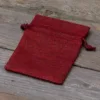 Sacs de jute 10 x 13 cm - bordeaux Sac de Noël