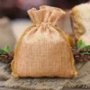 Sacs de jute 10 x 13 cm - marron clair