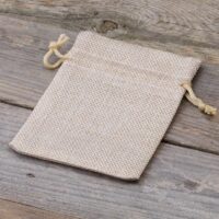 Sacs de jute 10 x 13 cm - naturelle clair Pâques