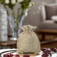 Sacs de jute 10 x 13 cm - naturelle Sacs naturels foncés