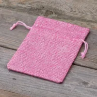 Sacs de jute 10 x 13 cm - rose clair Lavande et pot-pourri