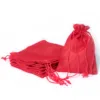 Sacs de jute 10 x 13 cm - rouge Sac de Noël