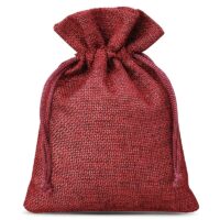 Sacs de jute 12 x 15 cm - bordeaux Sacs bordeaux