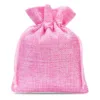 Sacs de jute 12 x 15 cm - rose clair