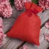 Sacs de jute 13 x 18 cm - rouge Sacs d'occasion
