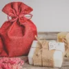 Sacs de jute 18 x 24 cm - bordeaux En voyage