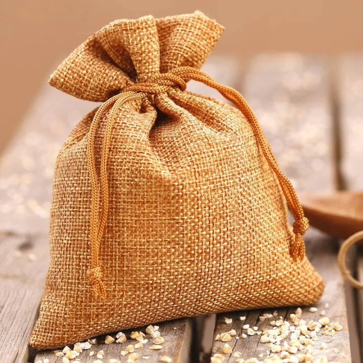 Sacs de jute 18 x 24 cm - marron clair Halloween