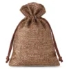 Sacs de jute 18 x 24 cm - naturelle foncé Sacs marrons