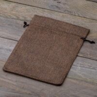 Sacs de jute 18 x 24 cm - naturelle foncé Halloween