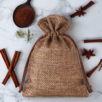 Sacs de jute 18 x 24 cm - naturelle foncé En voyage