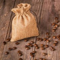 Sacs de jute 8 x 10 cm - marron clair Petits sachets