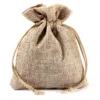 Sacs de jute 8 x 10 cm - naturelle Baby Shower
