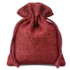 Sacs de jute 9 x 12 cm - bordeaux Sacs bordeaux