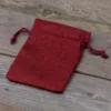 Sacs de jute 9 x 12 cm - bordeaux Sac de Noël