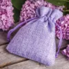 Sacs de jute 9 x 12 cm - lavande Sachets pour lavande