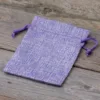 Sacs de jute 9 x 12 cm - lavande Saint Valentin