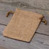 Sacs de jute 9 x 12 cm - marron clair Halloween