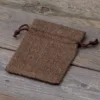 Sacs de jute 9 x 12 cm - naturelle foncé