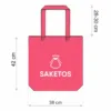 Sac en coton 38 x 42 cm avec des anses longues - naturelle Pour animaux