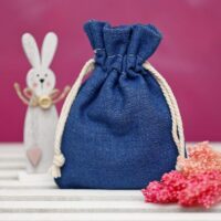 Sac en jean 15 x 20 cm - bleu Sachets en coton