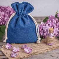 Sac en jean 15 x 20 cm - bleu Moyens sachets 15x20 cm