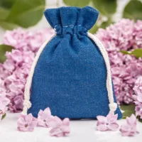 Sac en jean 15 x 20 cm - bleu Pour enfants