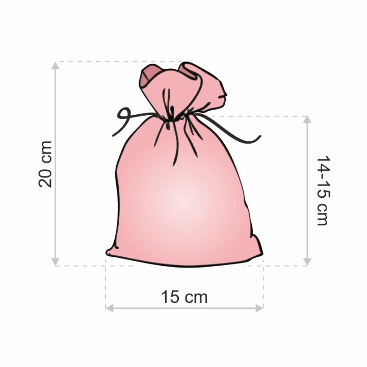 Sac en jean 15 x 20 cm - bleu Pour animaux
