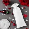 Sac en velours 16 x 37 cm - blanc Décorations d’intérieur