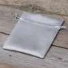 Sacs de satin 10 x 13 cm - argenté Petits sachets 10x13 cm
