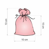 Sacs de satin 10 x 13 cm - noir Petits sachets