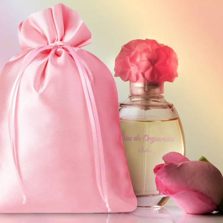 Sacs de satin 10 x 13 cm - rose clair Petits sachets 10x13 cm