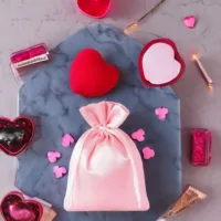 Sacs de satin 10 x 13 cm - rose clair Pour enfants