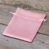 Sacs de satin 10 x 13 cm - rose clair Sacs d'occasion