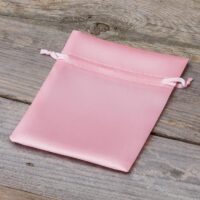 Sacs de satin 10 x 13 cm - rose clair Sacs d'occasion