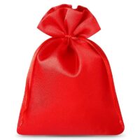 Sacs de satin 10 x 13 cm - rouge Sacs de satin