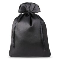 Sacs de satin 12 x 15 cm - noir Sacs de satin