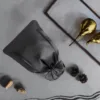 Sacs de satin 12 x 15 cm - noir Bougies
