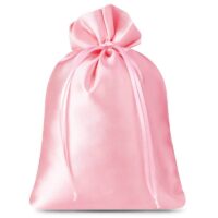 Sacs de satin 12 x 15 cm - rose clair Sacs roses