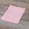 Sacs de satin 12 x 15 cm - rose clair Saint-Valentin