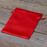Sacs de satin 12 x 15 cm - rouge Décorations de table
