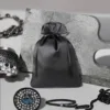 Sacs de satin 15 x 20 cm - noir Bougies