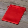 Sacs de satin 15 x 20 cm - rouge Sac de Noël