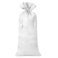 Sac de satin 16 x 37 cm - blanc Moyens sachets 16x37 cm