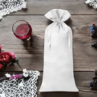 Sac de satin 16 x 37 cm - blanc Jardin et plantes d’inérieur