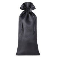 Sac de satin 16 x 37 cm - noir Sacs de satin