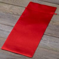 Sac de satin 16 x 37 cm - rouge Moyens sachets 16x37 cm